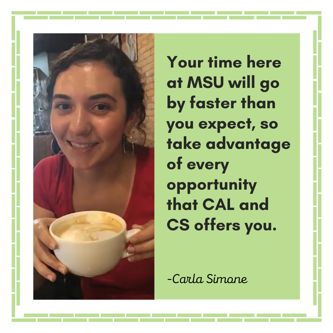 Read more about the article Reflection from a Graduating Scholar – Carla Simone